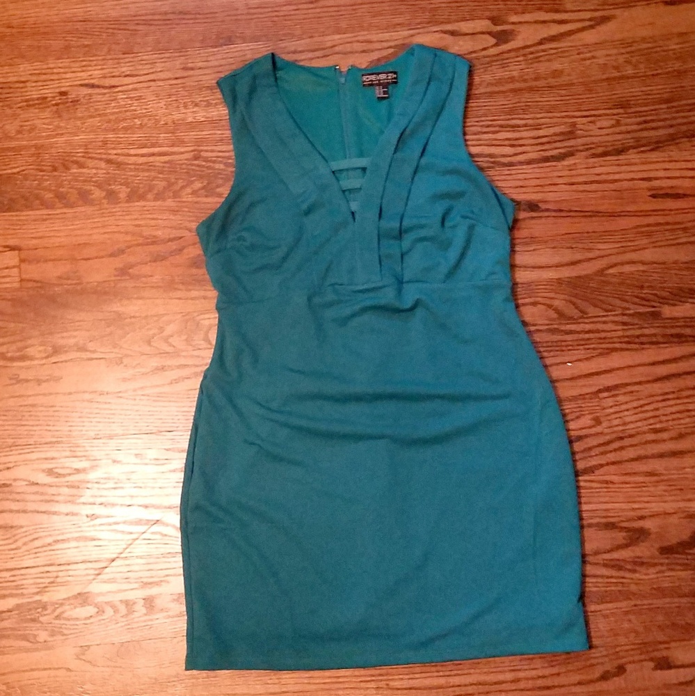 Plus Size Hunter Green Mini Dress